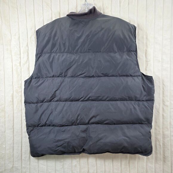 Vintage Eddie Bauer Men's Puffer Vest XL Gray Goose Down Made in USA Size XL - Picture 8 of 11